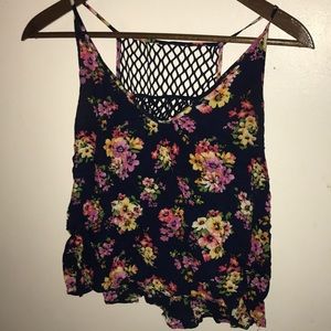 Flowy floral tank top